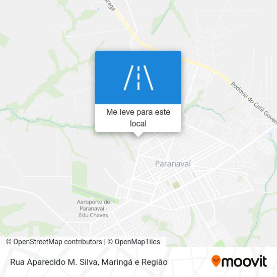 Rua Aparecido M. Silva mapa
