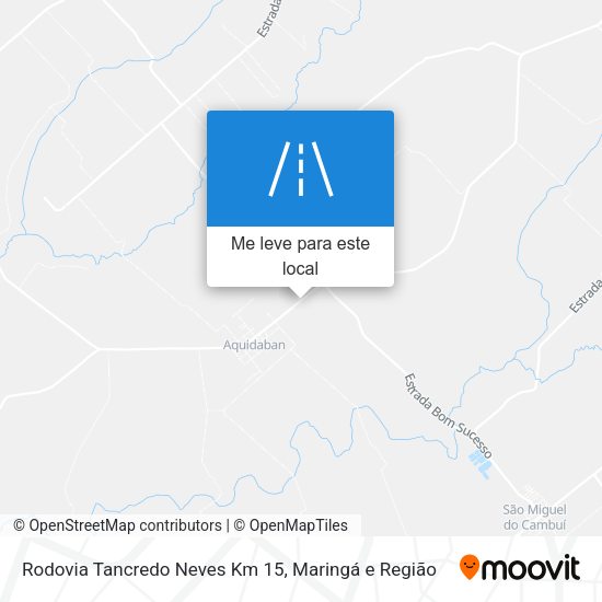 Rodovia Tancredo Neves Km 15 mapa