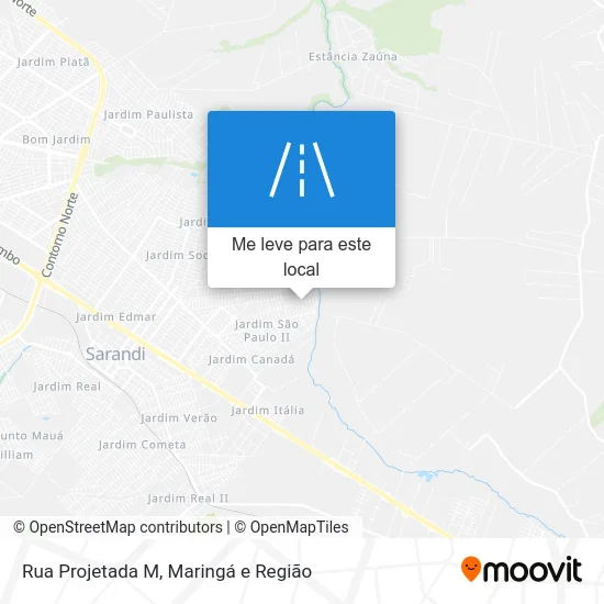 Rua Projetada M mapa