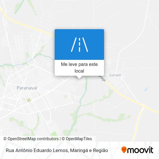 Rua Antônio Eduardo Lemos mapa