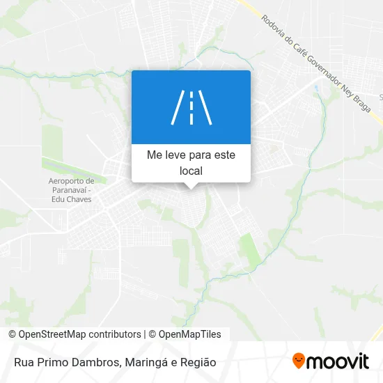 Rua Primo Dambros mapa
