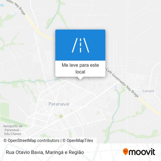 Rua Otavio Bavia mapa