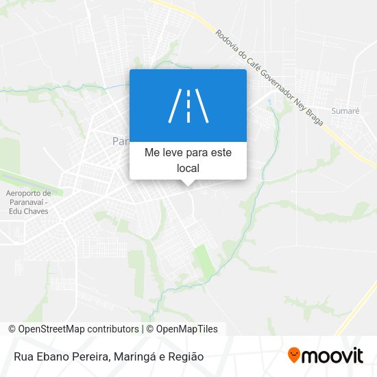 Rua Ebano Pereira mapa