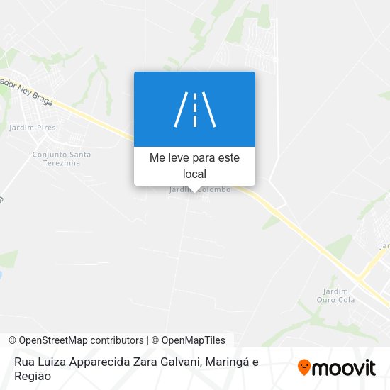 Rua Luiza Apparecida Zara Galvani mapa