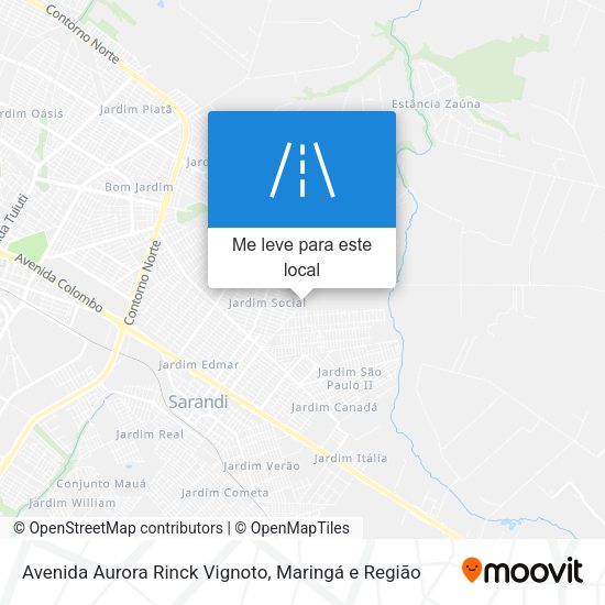 Avenida Aurora Rinck Vignoto mapa