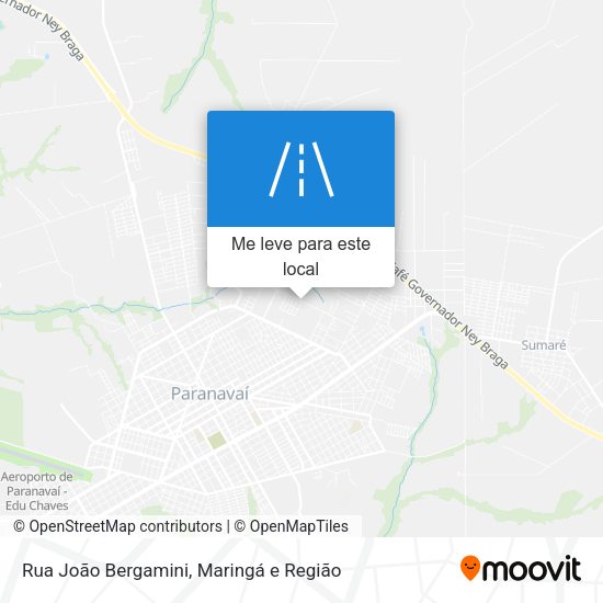 Rua João Bergamini mapa
