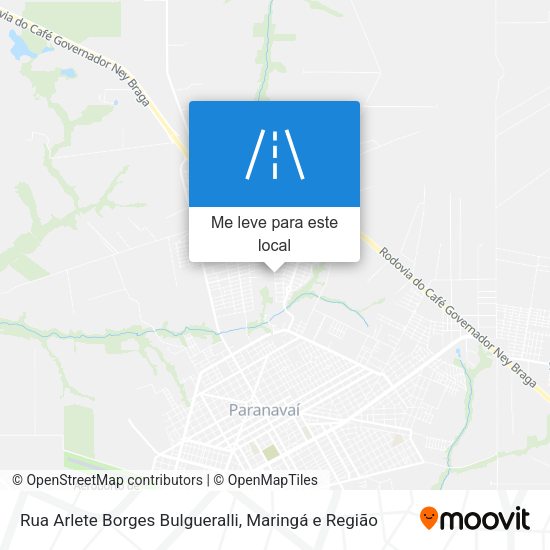 Rua Arlete Borges Bulgueralli mapa