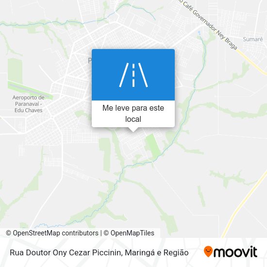 Rua Doutor Ony Cezar Piccinin mapa