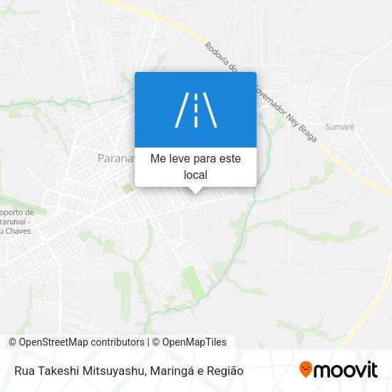 Rua Takeshi Mitsuyashu mapa