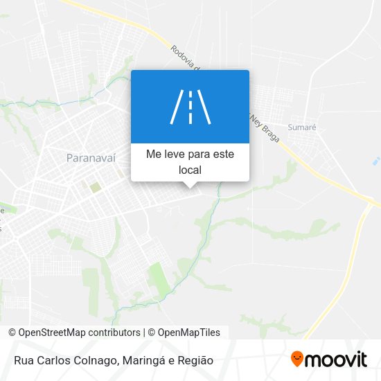 Rua Carlos Colnago mapa