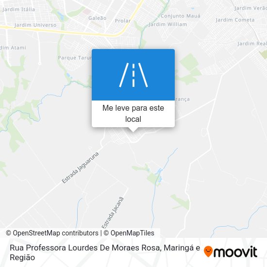 Rua Professora Lourdes De Moraes Rosa mapa