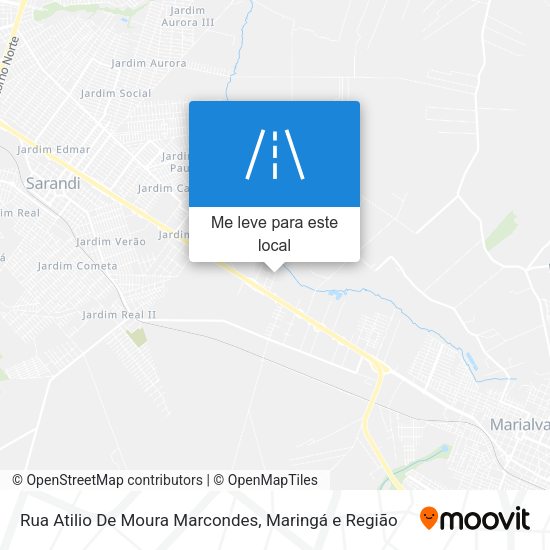 Rua Atilio De Moura Marcondes mapa