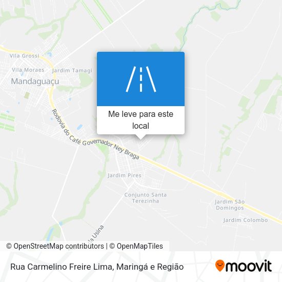 Rua Carmelino Freire Lima mapa