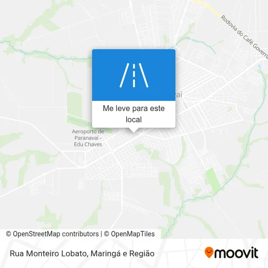 Rua Monteiro Lobato mapa