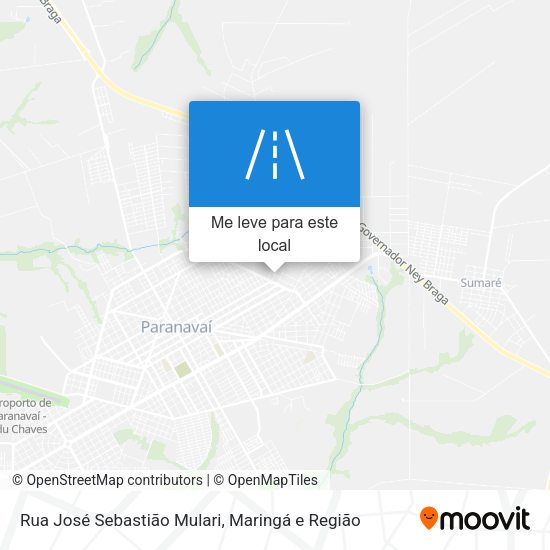 Rua José Sebastião Mulari mapa