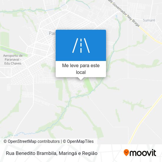 Rua Benedito Brambila mapa
