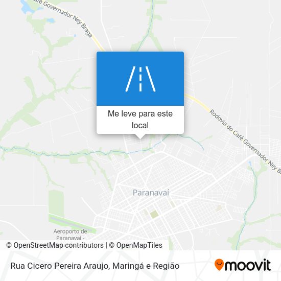 Rua Cicero Pereira Araujo mapa