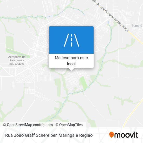 Rua João Graff Schereiber mapa