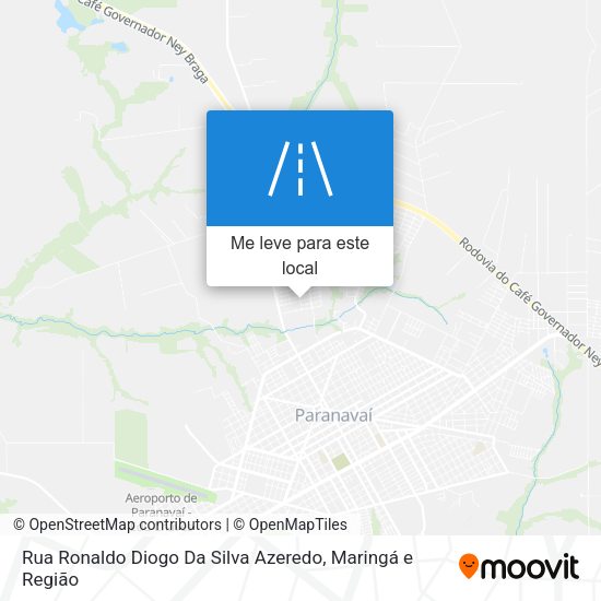 Rua Ronaldo Diogo Da Silva Azeredo mapa