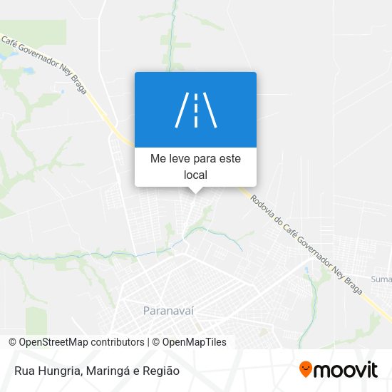 Rua Hungria mapa