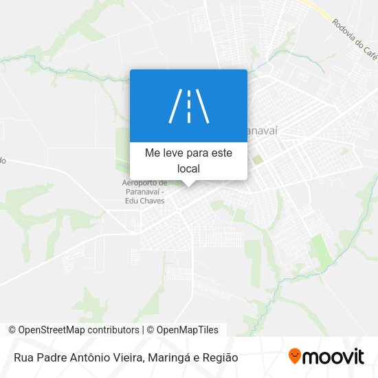 Rua Padre Antônio Vieira mapa