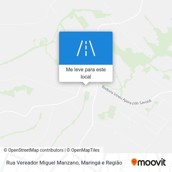 Rua Vereador Miguel Manzano mapa