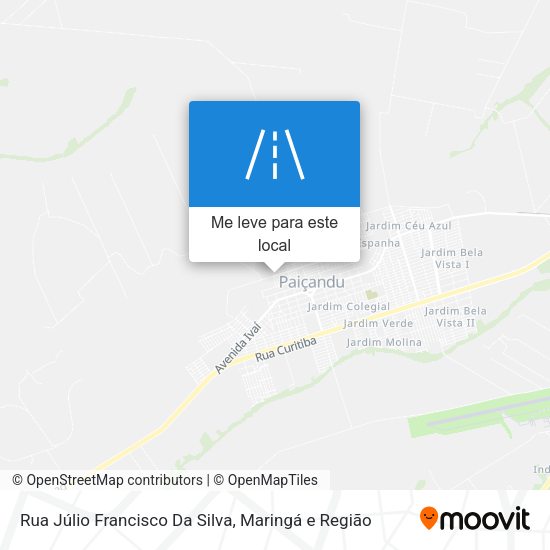 Rua Júlio Francisco Da Silva mapa