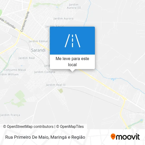Rua Primeiro De Maio mapa