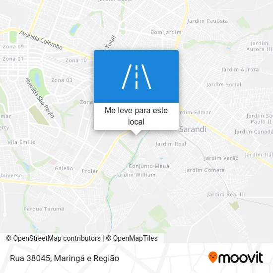 Rua 38045 mapa