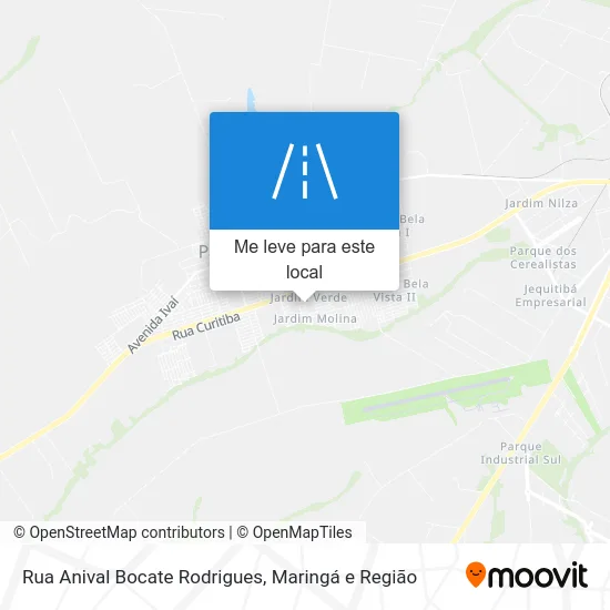 Rua Anival Bocate Rodrigues mapa