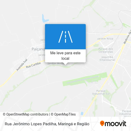 Rua Jerônimo Lopes Padilha mapa