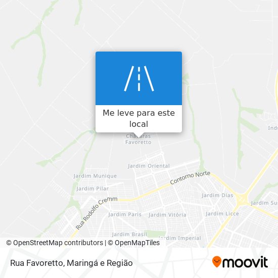 Rua Favoretto mapa