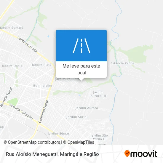 Rua Aloísio Meneguetti mapa