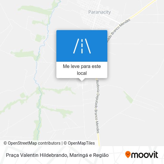 Praça Valentin Hildebrando mapa