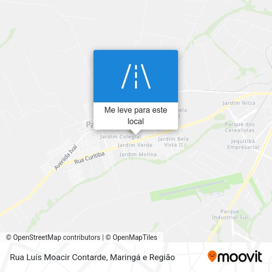 Rua Luís Moacir Contarde mapa