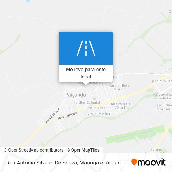 Rua Antônio Silvano De Souza mapa