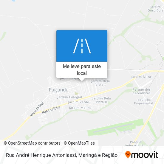 Rua André Henrique Antoniassi mapa