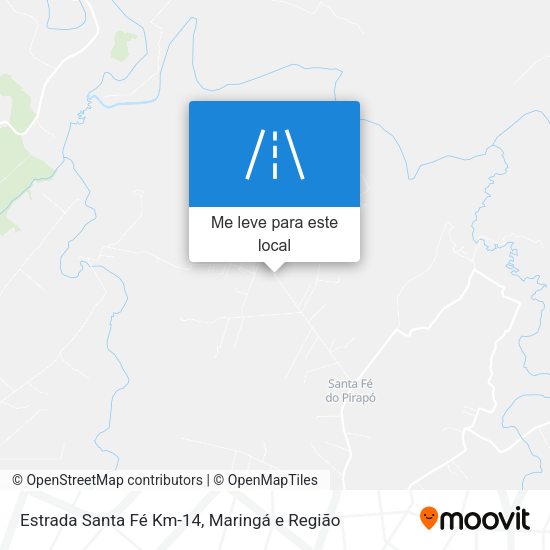Estrada Santa Fé Km-14 mapa