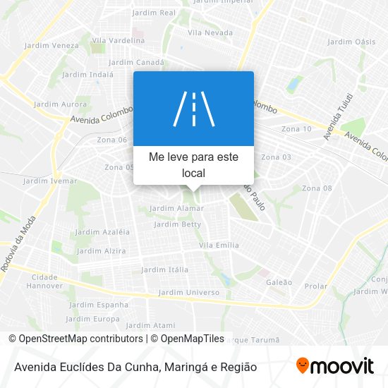 Avenida Euclídes Da Cunha mapa