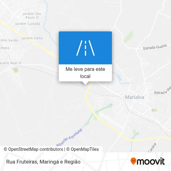Rua Fruteiras mapa