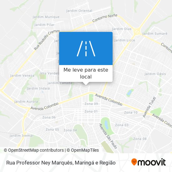 Rua Professor Ney Marquês mapa