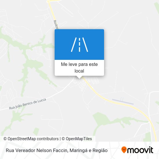 Rua Vereador Nelson Faccin mapa