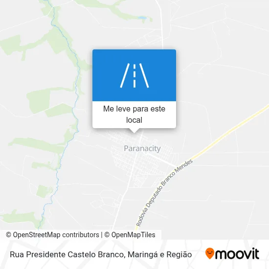 Rua Presidente Castelo Branco mapa
