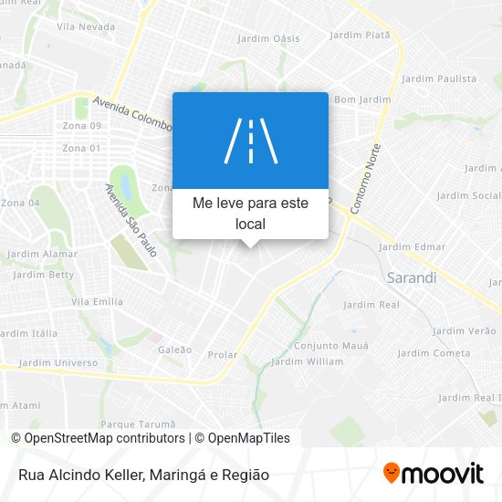 Rua Alcindo Keller mapa