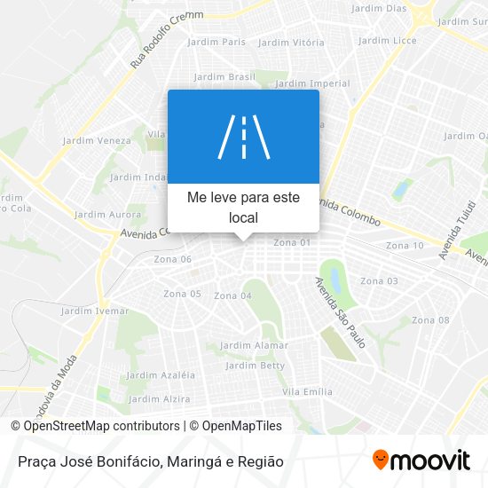 Praça José Bonifácio mapa