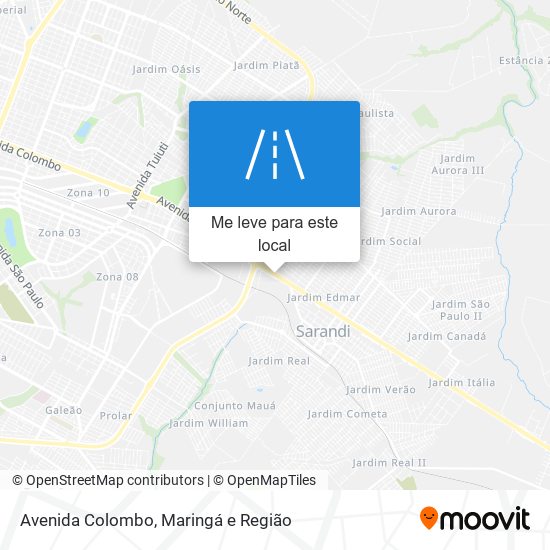 Avenida Colombo mapa