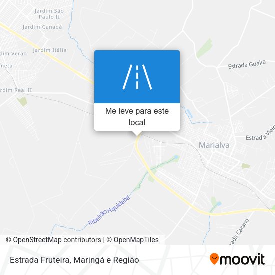 Estrada Fruteira mapa