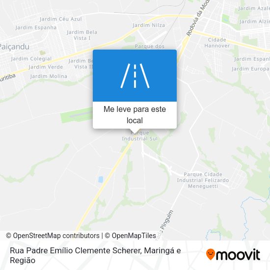 Rua Padre Emílio Clemente Scherer mapa