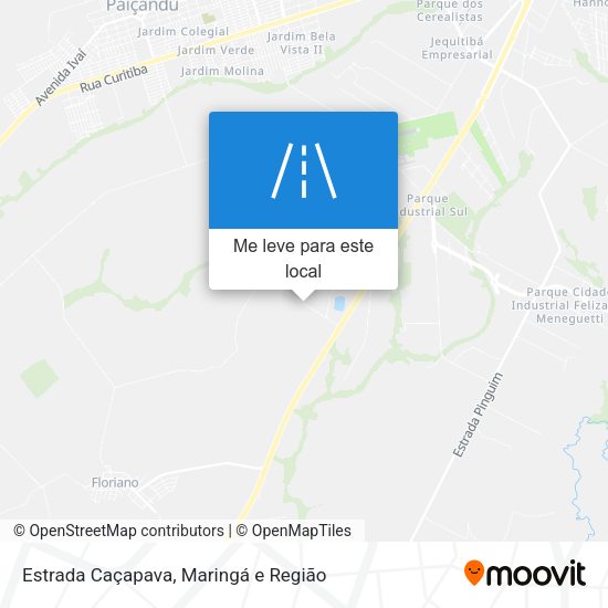 Estrada Caçapava mapa