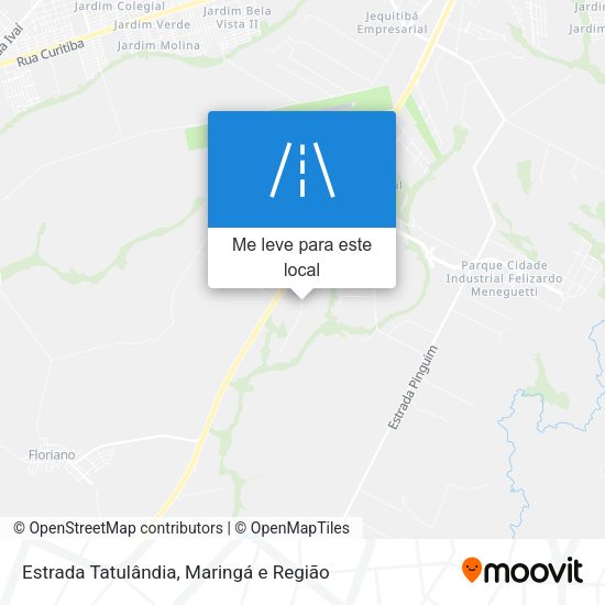 Estrada Tatulândia mapa